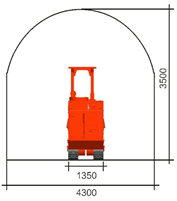 Carreta de perfuração jumbo - único DT1-14